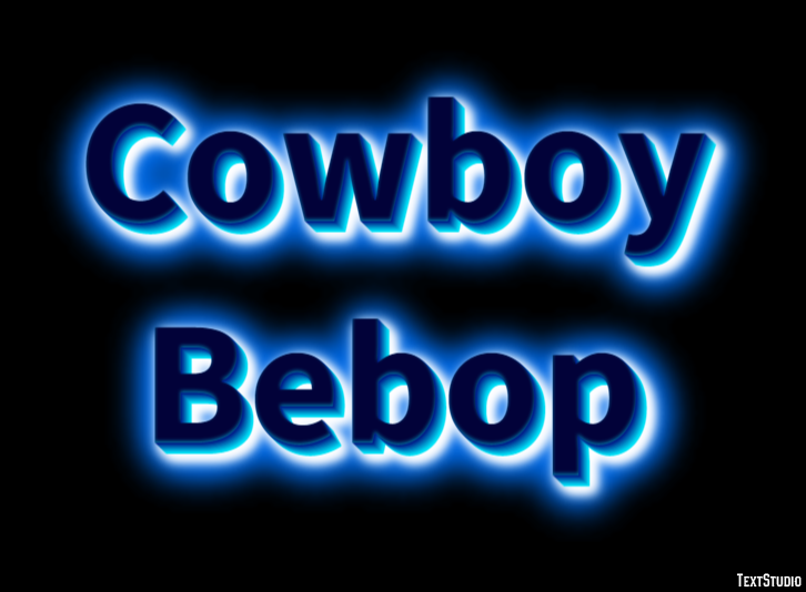 Cowboy Bebop Text Effect