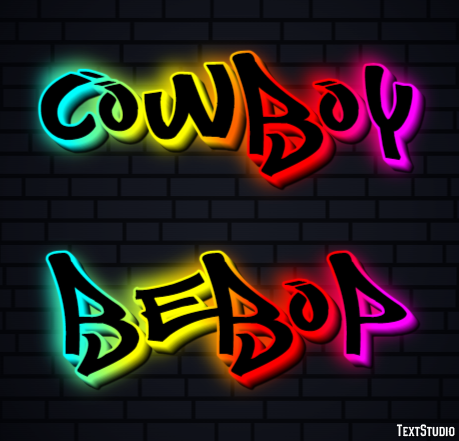 Cowboy Bebop Text Effect
