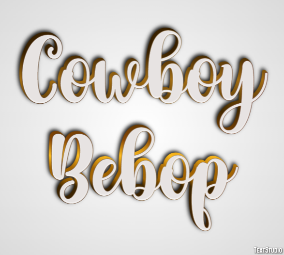 Cowboy Bebop Text Effect