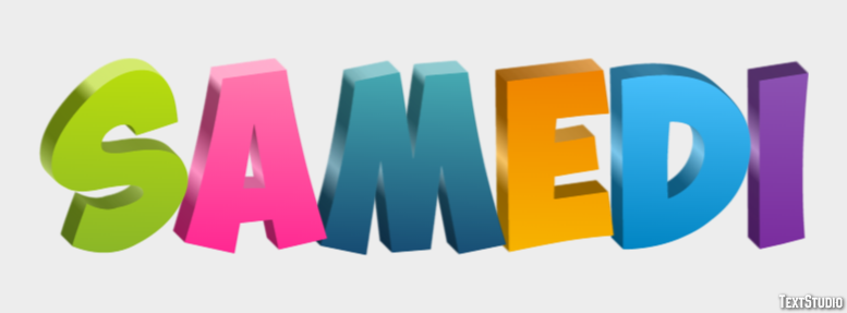 Samedi Effet de Texte