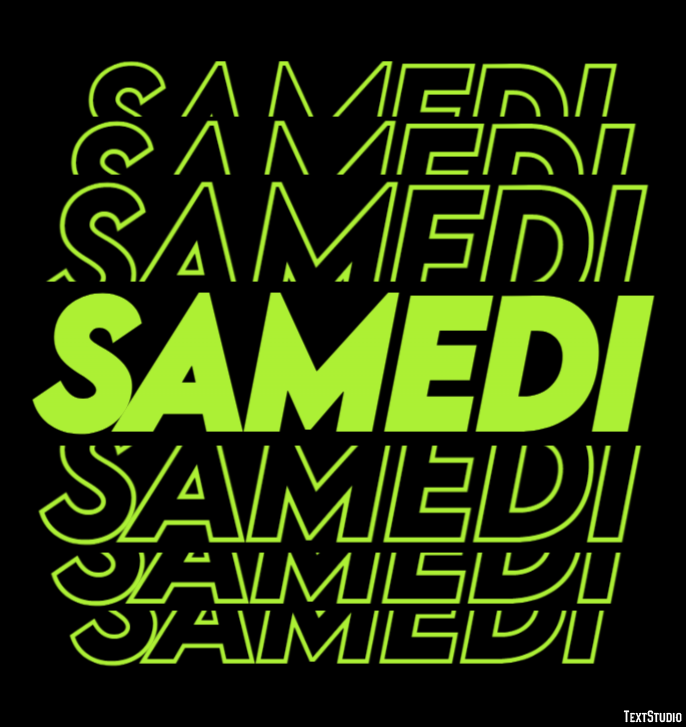 Samedi Efekt tekstowy