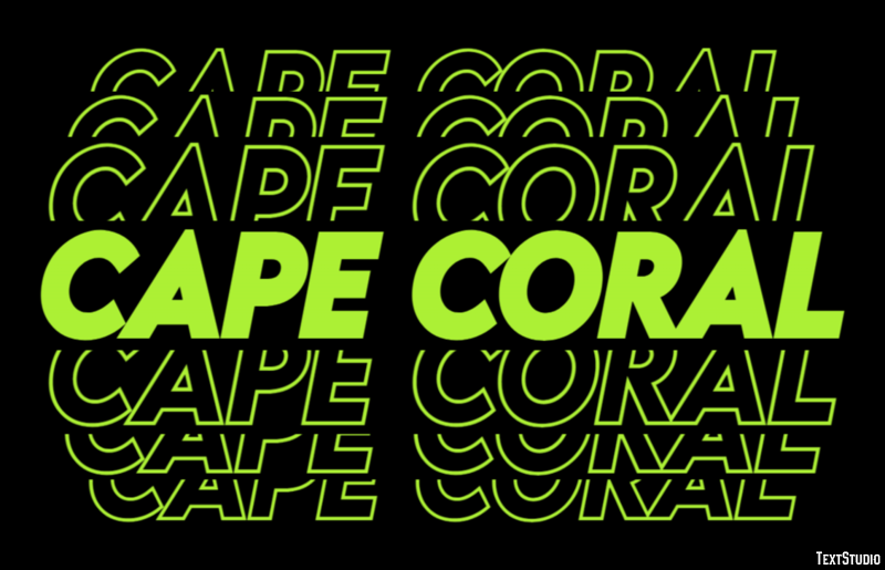 Cape Coral Efekt tekstowy