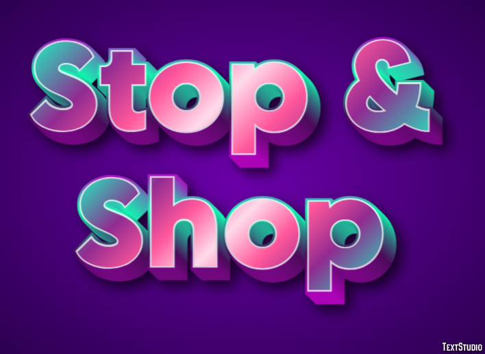 Stop & Shop Efecto de Texto
