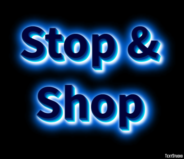 Stop & Shop Efeito de texto