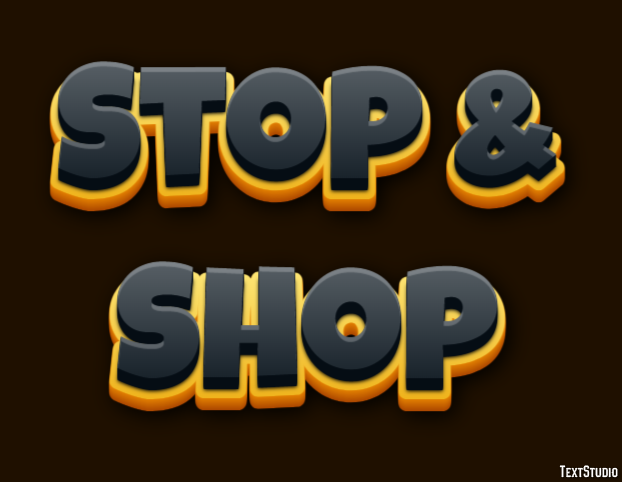 Stop & Shop Efecto de Texto