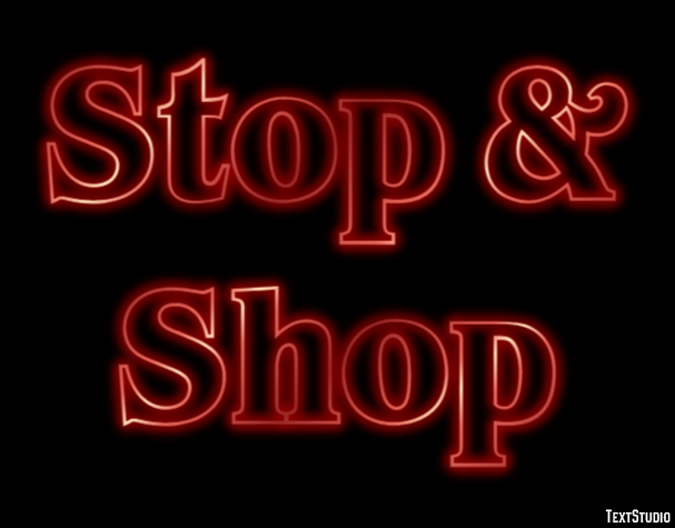 Stop & Shop Efecto de Texto