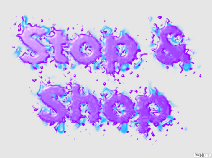 Stop & Shop Efeito de texto