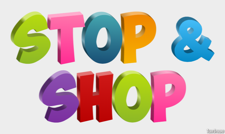 Stop & Shop Efecto de Texto