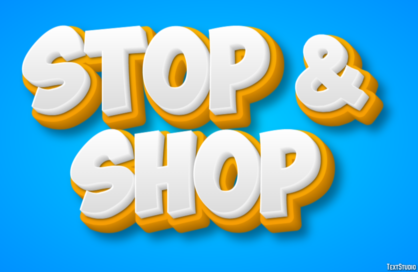Stop & Shop Efecto de Texto