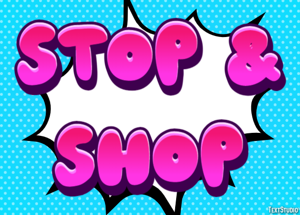 Stop & Shop Efeito de texto