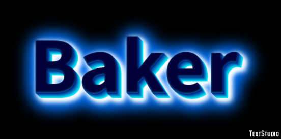 Baker Effetto testo