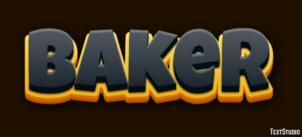Baker Efeito de texto