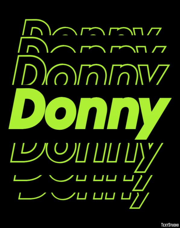 Donny Texteffekt