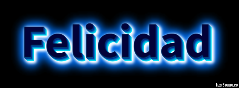 Felicidad Texteffekt