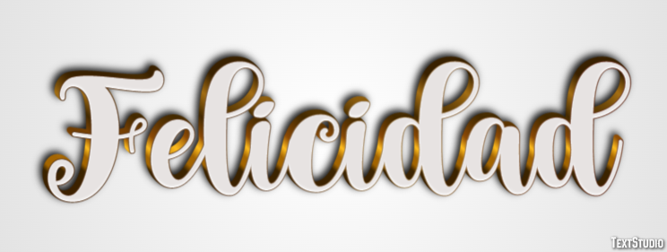 Felicidad Efecto de Texto