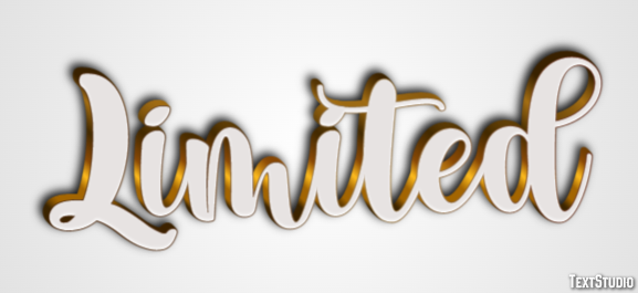 Limited Effetto testo