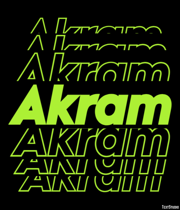 Akram Effetto testo
