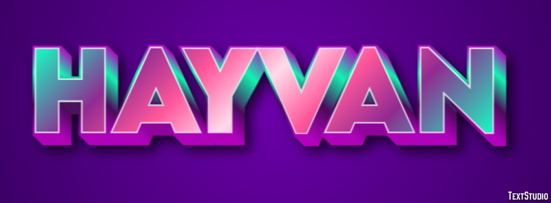 Hayvan テキスト効果