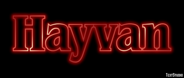 Hayvan テキスト効果