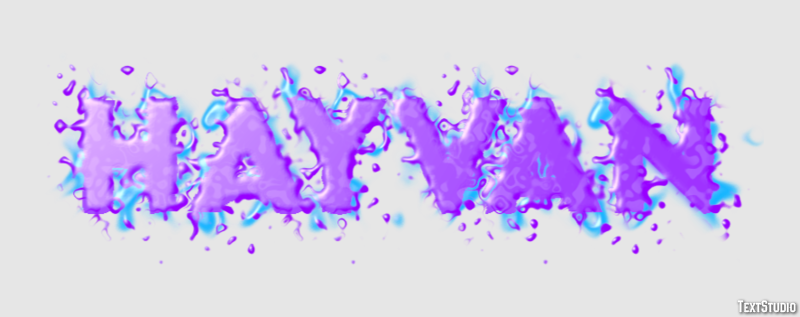 Hayvan テキスト効果