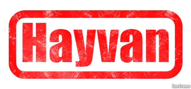 Hayvan テキスト効果