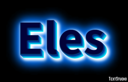 Eles Efeito de texto