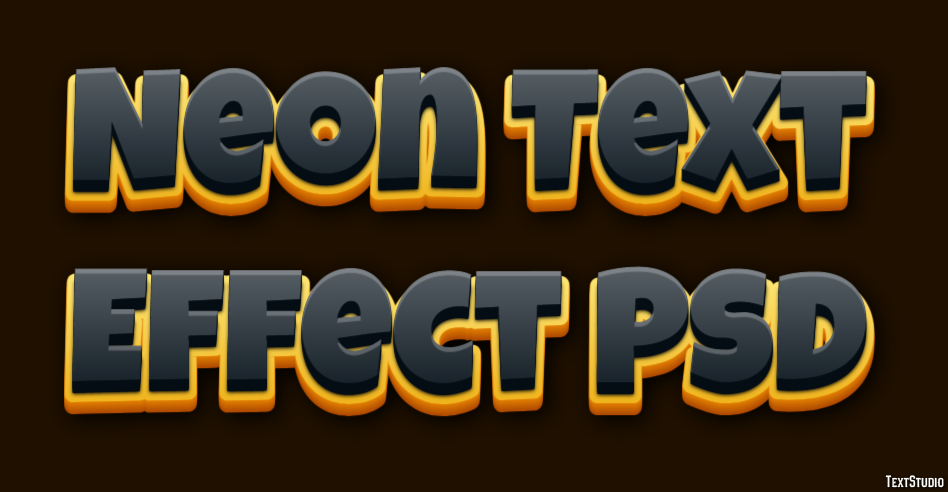 Neon Text Effect Psd Text Effect