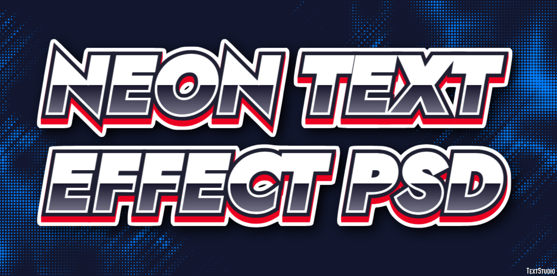 Neon Text Effect Psd Text Effect