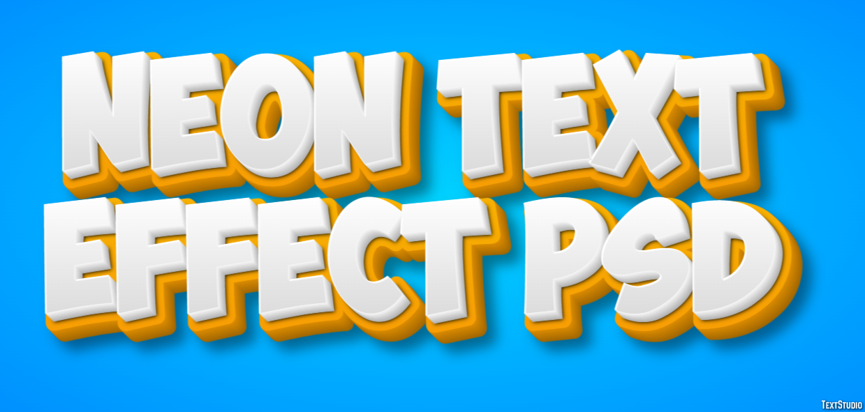 Neon Text Effect Psd Text Effect