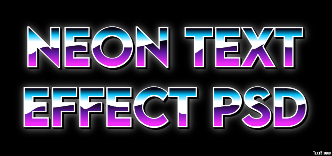 Neon Text Effect Psd Text Effect
