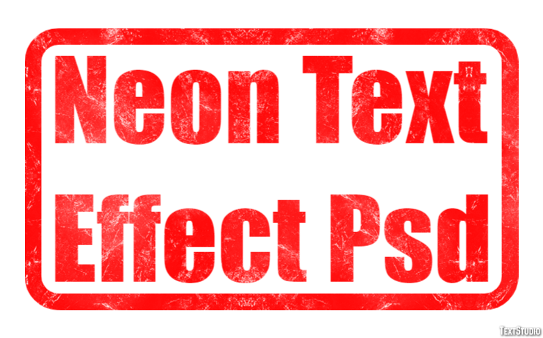 Neon Text Effect Psd Efecto de texto