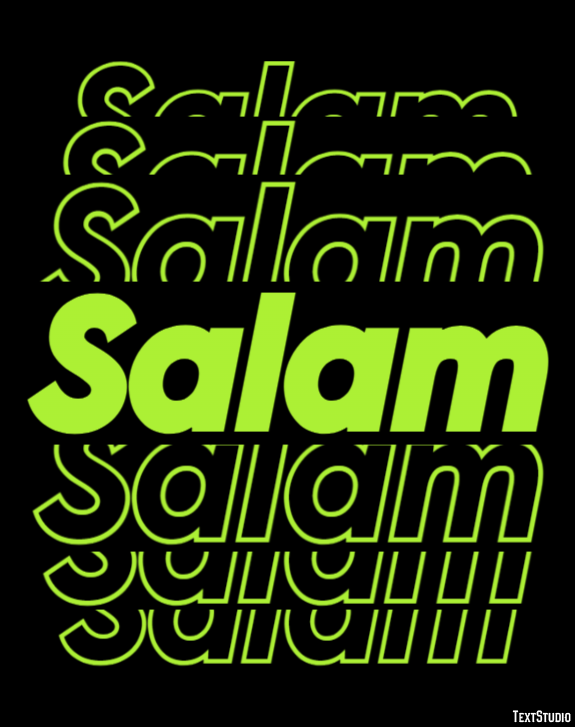 Salam Текстовый эффект