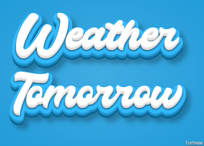 Weather Tomorrow Efeito de texto