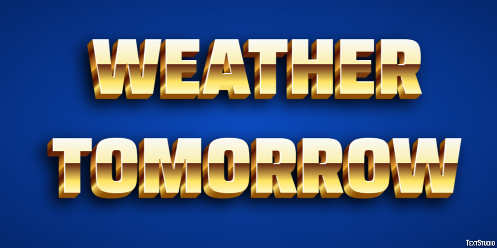 Weather Tomorrow Efeito de texto