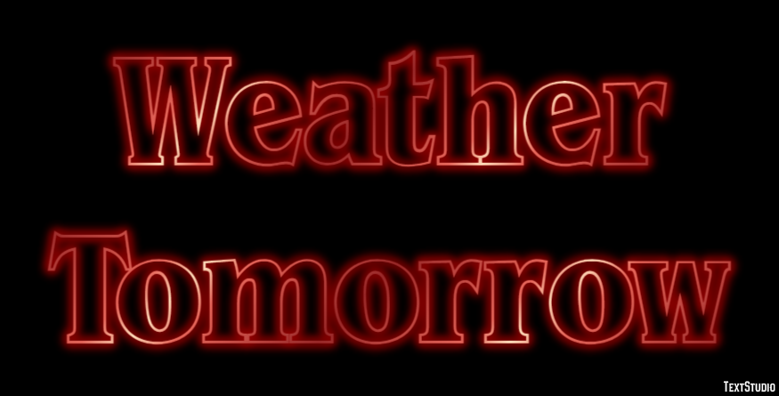 Weather Tomorrow テキスト効果