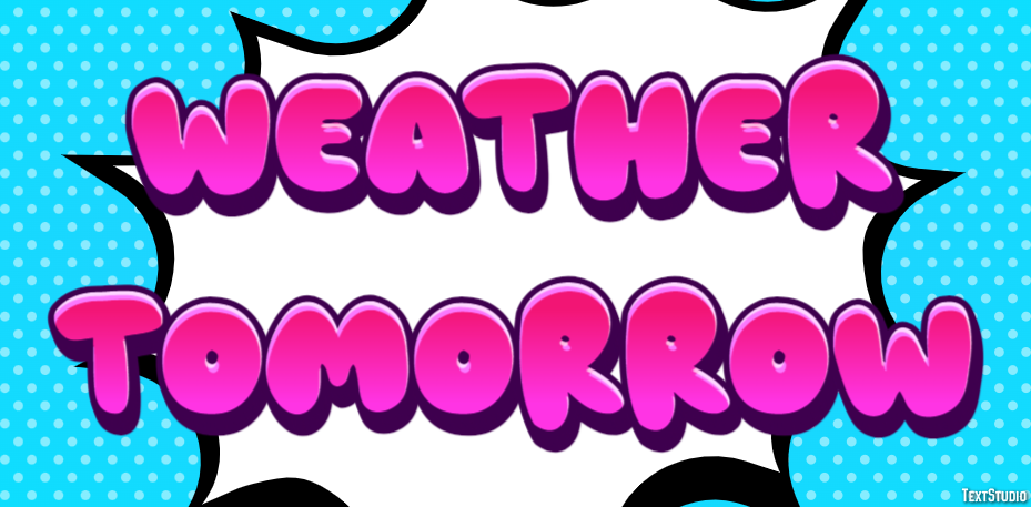 Weather Tomorrow Efeito de texto