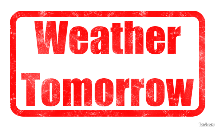 Weather Tomorrow Efeito de texto