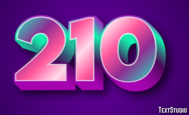 210 Text Effect