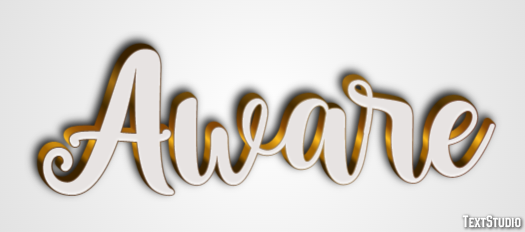 Aware Text Effect