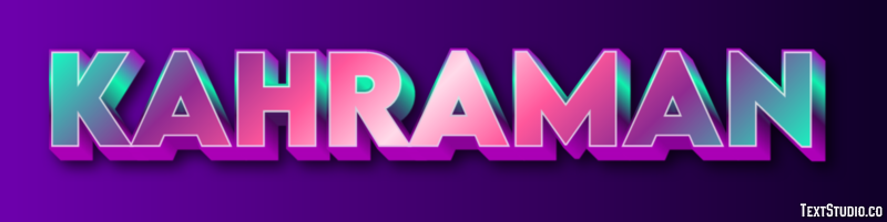Kahraman Text Effect