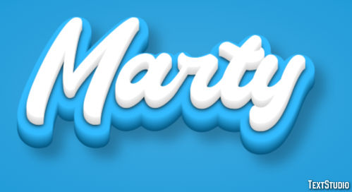 Marty Text effect