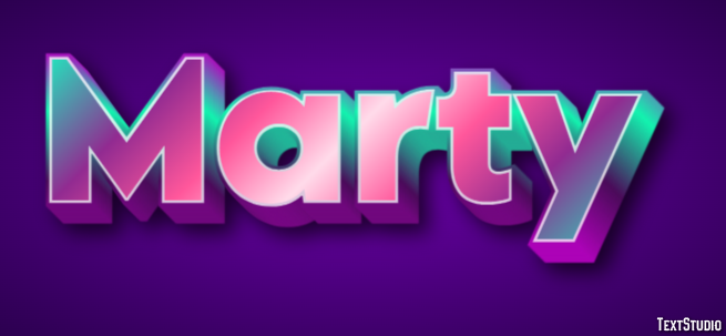 Marty Text Effect