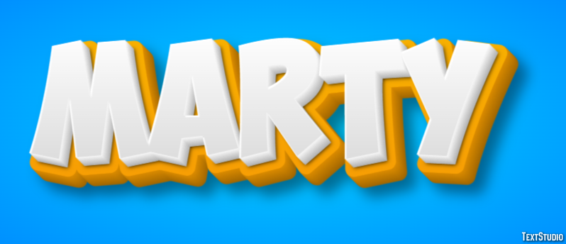 Marty Text effect