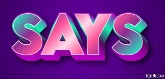 Says Text Effect