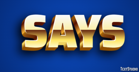 Says Text Effect