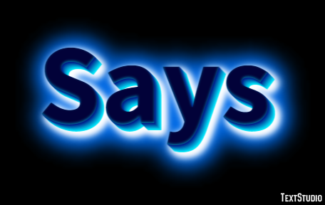 Says Tekst Effect