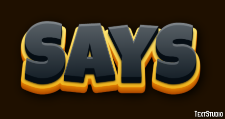 Says Text effect