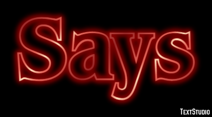 Says Text effect