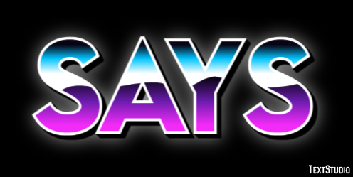 Says Text Effect