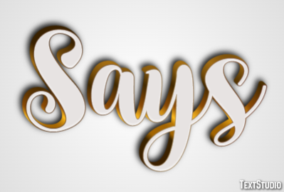 Says Text Effect
